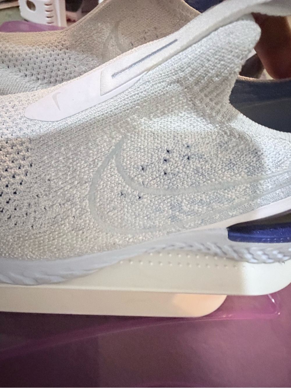 Nike Epic Phantom React Flyknit white hydrogen blue - Picture 2 of 4